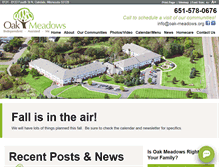Tablet Screenshot of oak-meadows.org